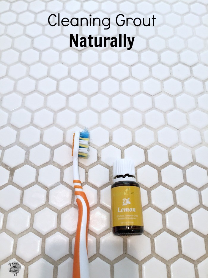 best way to clean grout naturally