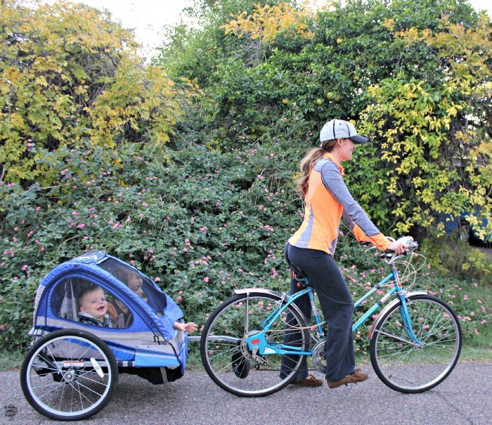 double kid bike trailer