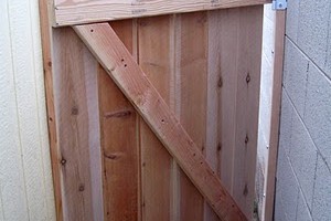 DIY backyard gate tutorial