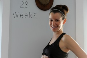 23 weeks pregnant belly