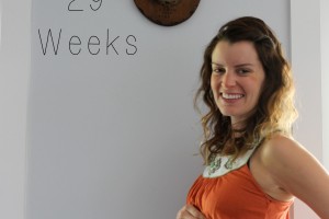 29 weeks pregnant belly