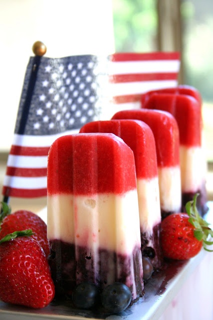 red white and blue popsicles 