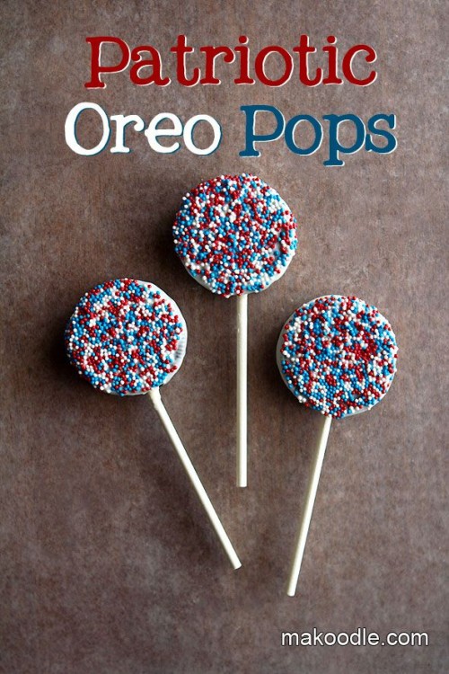 memorial day oreo pops