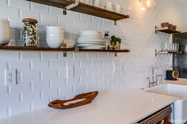 kitchen remodel open shelving