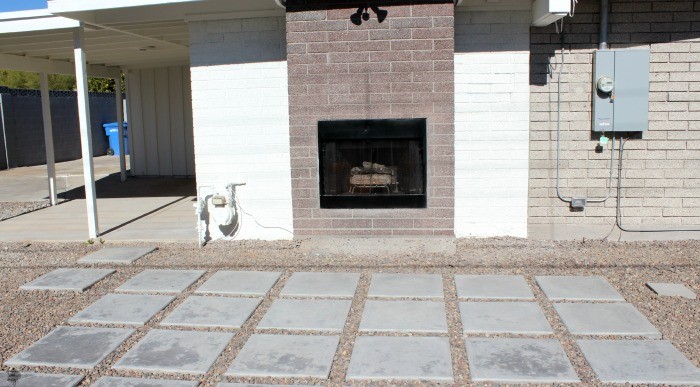 outdoor fireplace