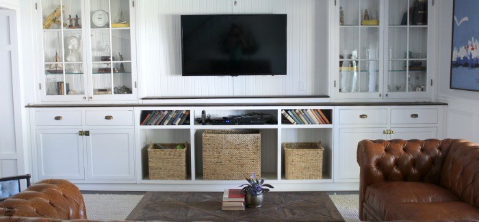 built-in entertainment center