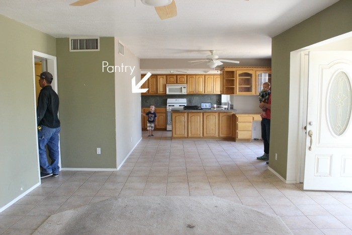 double dormer pantry before