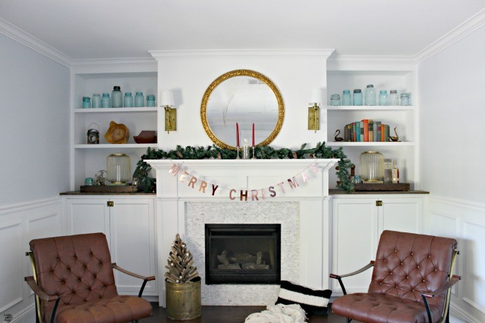 christmas fireplace mantel decorations dreambookdesign.com